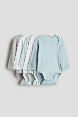 H&M - Turquoise 5-Pack Bodysuits