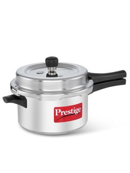 Prestige - Popular Svachh Virgin Aluminium Spillage Control Pressure Cooker 4 L Silver