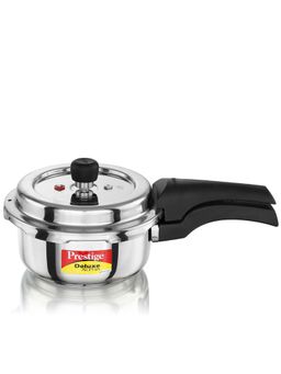 Prestige - Deluxe Alpha Svachh Stainless Steel Induction Compatible Pressure Cooker 2L Silver