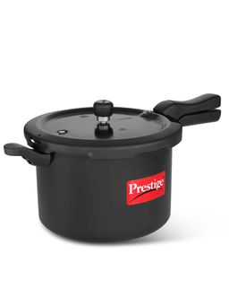 Prestige - Svachh Hard Anodised Spillage Control Induction Base Pressure Cooker 7.5 L Black