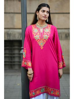 HOUSE OF KARI - Women Pink Embroidered Kurta