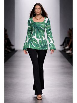 Aarsi - Women Green Printed Kurti