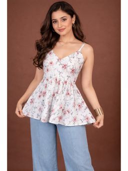 Aarsi - Women White Printed Kurti