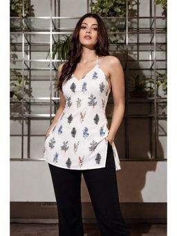 Aarsi - Women White Printed Kurti