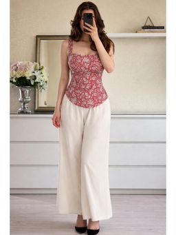 Aarsi - Women Red Printed Kurti