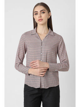 Van Heusen - Women Multi-Color Print Long Sleeves Formal Shirt