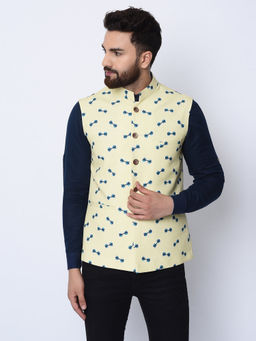 Spring Break - Yellow Shadey Business Nehru Jacket