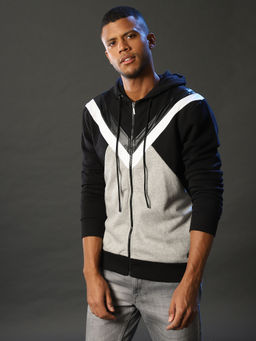 Campus Sutra - Men Colorblock Full Sleeve Stylish Casual Sweatshirts