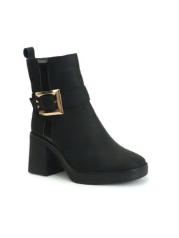 ELLE - Womens Fashionable Black Color Solid Comfortable Boots