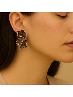 Dkane Designs - Women Lavender Stainless Steel Earrings