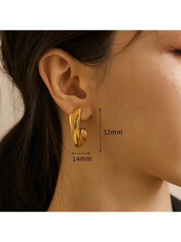 Dkane Designs - Women Gold Stainless Steel Earrings