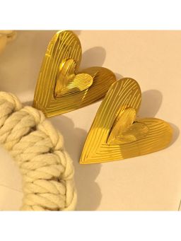 Dkane Designs - Women Gold Stainless Steel Earrings