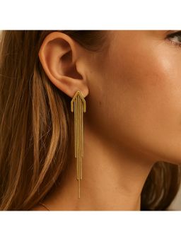 Dkane Designs - Women Gold Stainless Steel Earrings