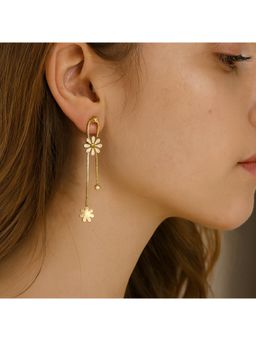 Dkane Designs - Women Gold Stainless Steel Earrings
