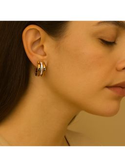 Dkane Designs - Women Gold Stainless Steel Earrings
