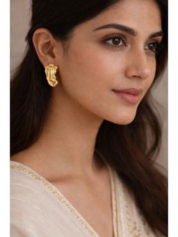 Dkane Designs - Women Gold Stainless Steel Earrings