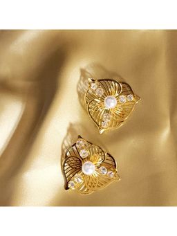 Dkane Designs - Women White Stainless Steel Earrings