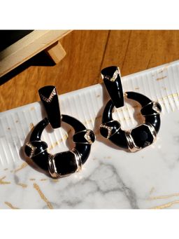 Dkane Designs - Women Black Alloy Earrings