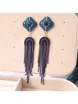 Dkane Designs - Women Blue Alloy Earrings