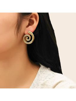 Dkane Designs - Women Gold Stainless Steel Earrings