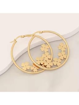 Dkane Designs - Women Gold Stainless Steel Earrings