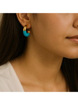 Dkane Designs - Women Blue Alloy Earrings