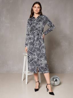 ZUMMER - Women Black Polyester Dress
