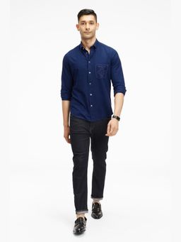 TERRA LUNA - Pacha Blue Khadi Shirt