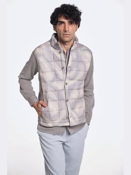 TERRA LUNA - Nix Grey Printed Grey Puffer Jacket