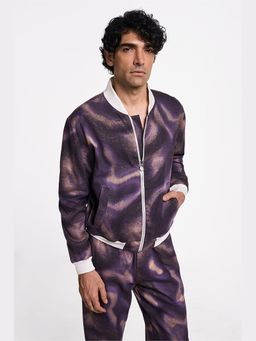 TERRA LUNA - Berghain Multi Colored Printed Bomber Jacket