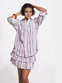 TERRA LUNA - Leda Multicolored Khadi Shirt