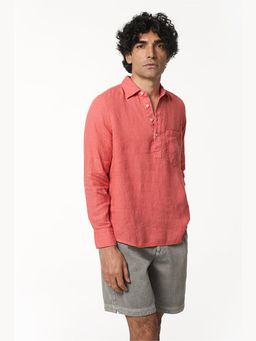 TERRA LUNA - Rico Rust Linen Popover Shirt