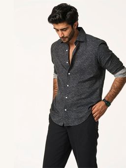 TERRA LUNA - Cristo Black Khadi Shirt