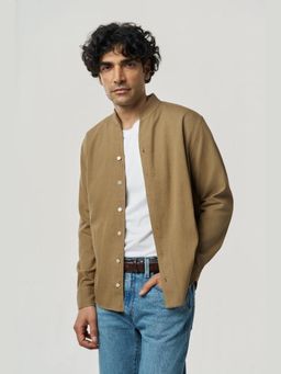 TERRA LUNA - Mason Brown Khadi Solid Shirt