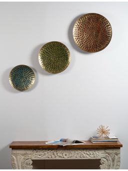 Vedas - Ella Disc Hammered Wall Decor Set of 3