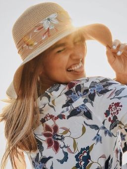 ToniQ - Brown Santorini Beach Hat