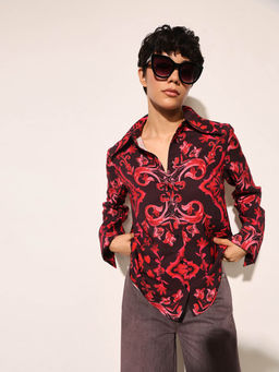 ONLY - Red Printed Shirt