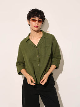 ONLY - Olive Solid Shirt