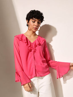 ONLY - Pink Solid Top