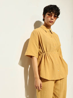 ONLY - Mustard Solid Shirt