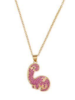 MNSH - Dinosaur Necklace-Pink