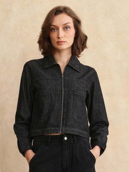 RAREISM - Allin Black Solid Regular Jacket