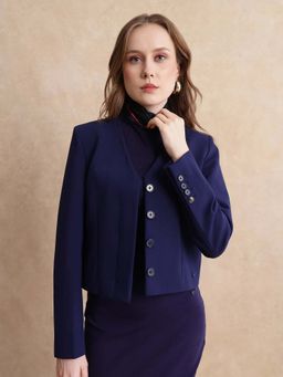 RAREISM - Castlei Dark Navy Solid Regular Coat