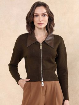 RAREISM - Serpen Brown Solid Relaxed Jacket