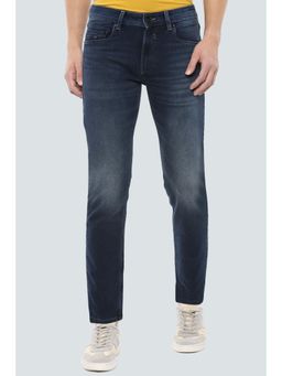 Louis Philippe - Men Navy Dark Smart Fit Jeans
