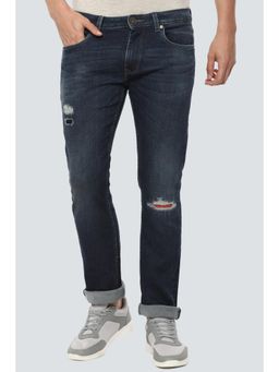 Louis Philippe - Men Navy Light Smart Fit Jeans