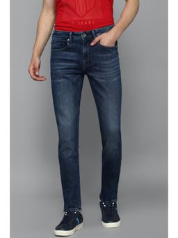 Louis Philippe - Men Navy Mid Slim Fit Jeans