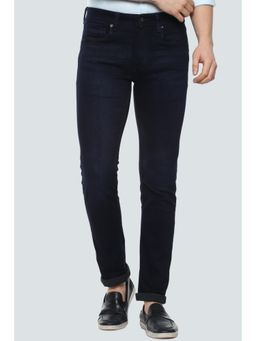 Louis Philippe - Men Navy Dark Super Slim Fit Jeans