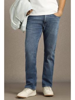 Louis Philippe - Men Blue Mid Slim Fit Jeans