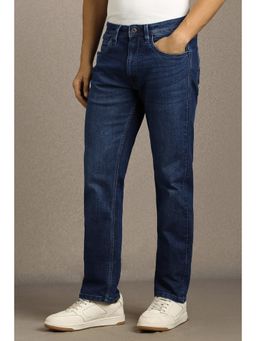 Louis Philippe - Men Navy Mid Slim Fit Jeans